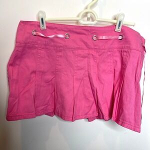 Y2K Dolls Kill Sugar Thrills pink pleated micro mini skirt NWT
